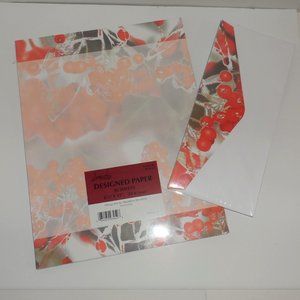 🍁🍁🍁🍁NWT-Vtg/Disc Holly Berries Paper+Envelopes